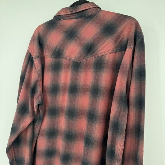 Cody James Men's flannel Plaid Print Long Sleeve Snap Work Shirt Men’s size XL m - Picture 5 of 9